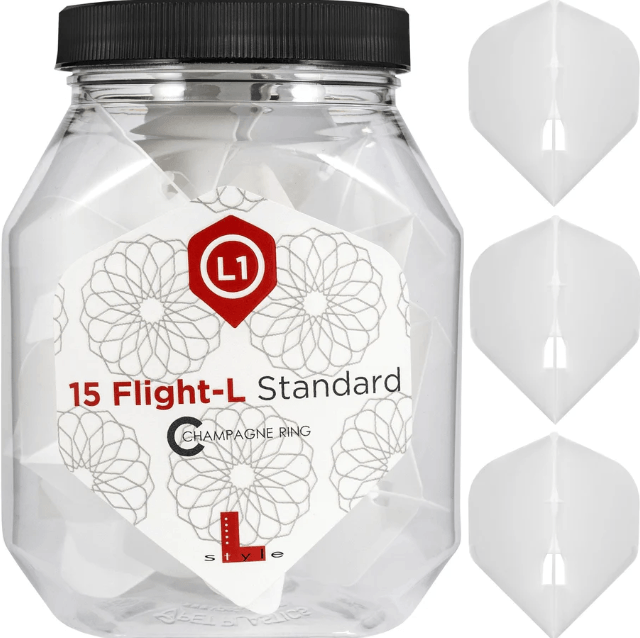 L-Style - L-Flights - L1 - Standard - White - 5 Sets