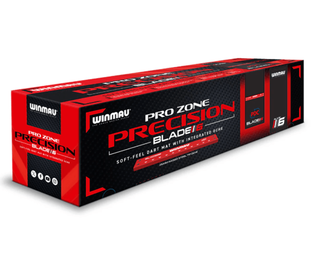 Pro Zone Precision Blade 6 Soft Feel Dart Mat & Integrated Oche by Winmau