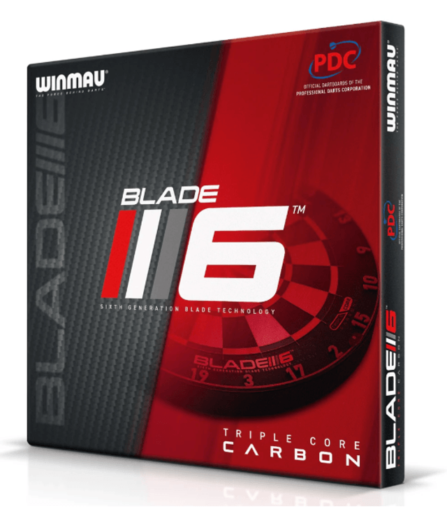 Blade 6 Carbon Triple Core Dartboard by Winmau