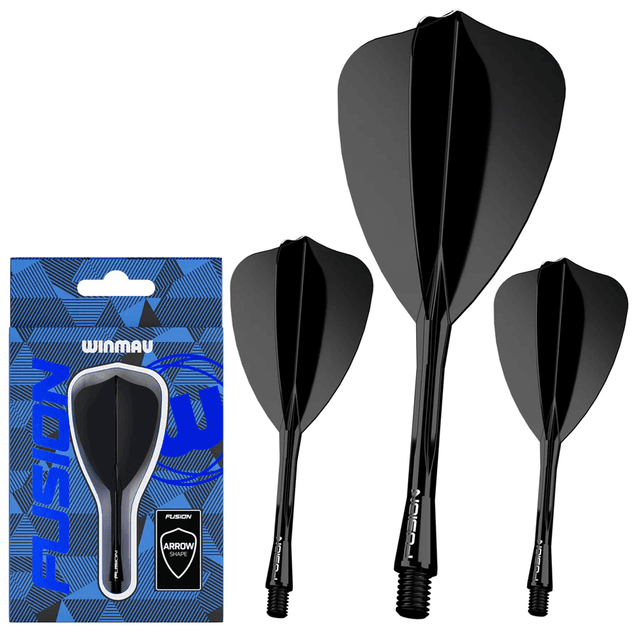 Fusion Arrow Integrated Flight &amp; Shaft Black