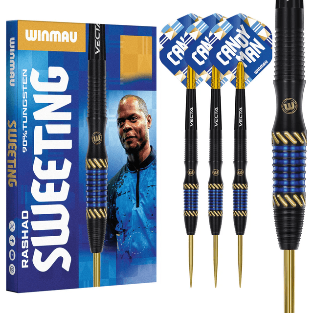 Winmau Rashad Sweeting 90% Tungsten Steel Tip 24g Darts