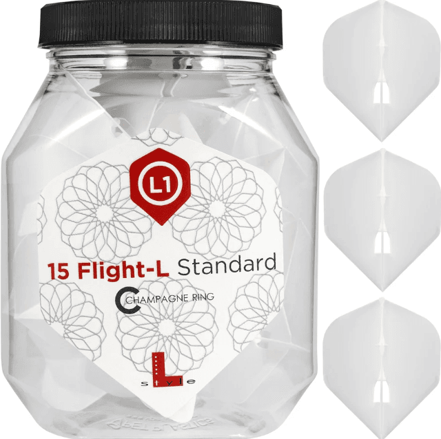 L-Style - L-Flights - L1 - Standard - White - 5 Sets