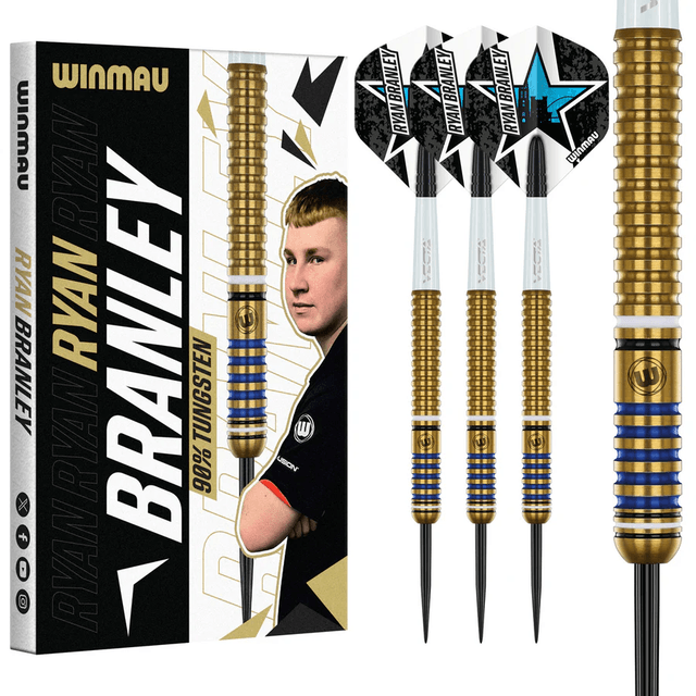 Winmau Ryan Branley 90% Tungsten Steel Tip 23g Darts
