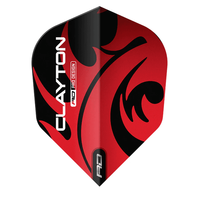 Jonny Clayton Red &amp; Silver Hardcore No6 Dart Flights